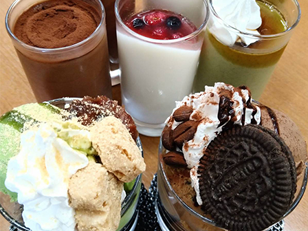 ミニドルチェとグラスパフェ